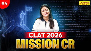 Critical Reasoning | Part 4 | CR for CLAT 2026 | CLAT Exam 2026 Preparation | By Nupur Ma