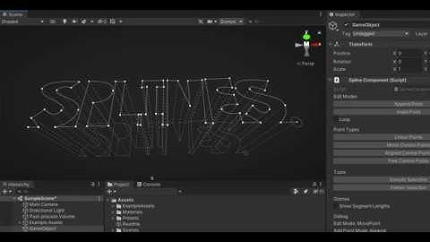 Spline tool for unity focus demo.