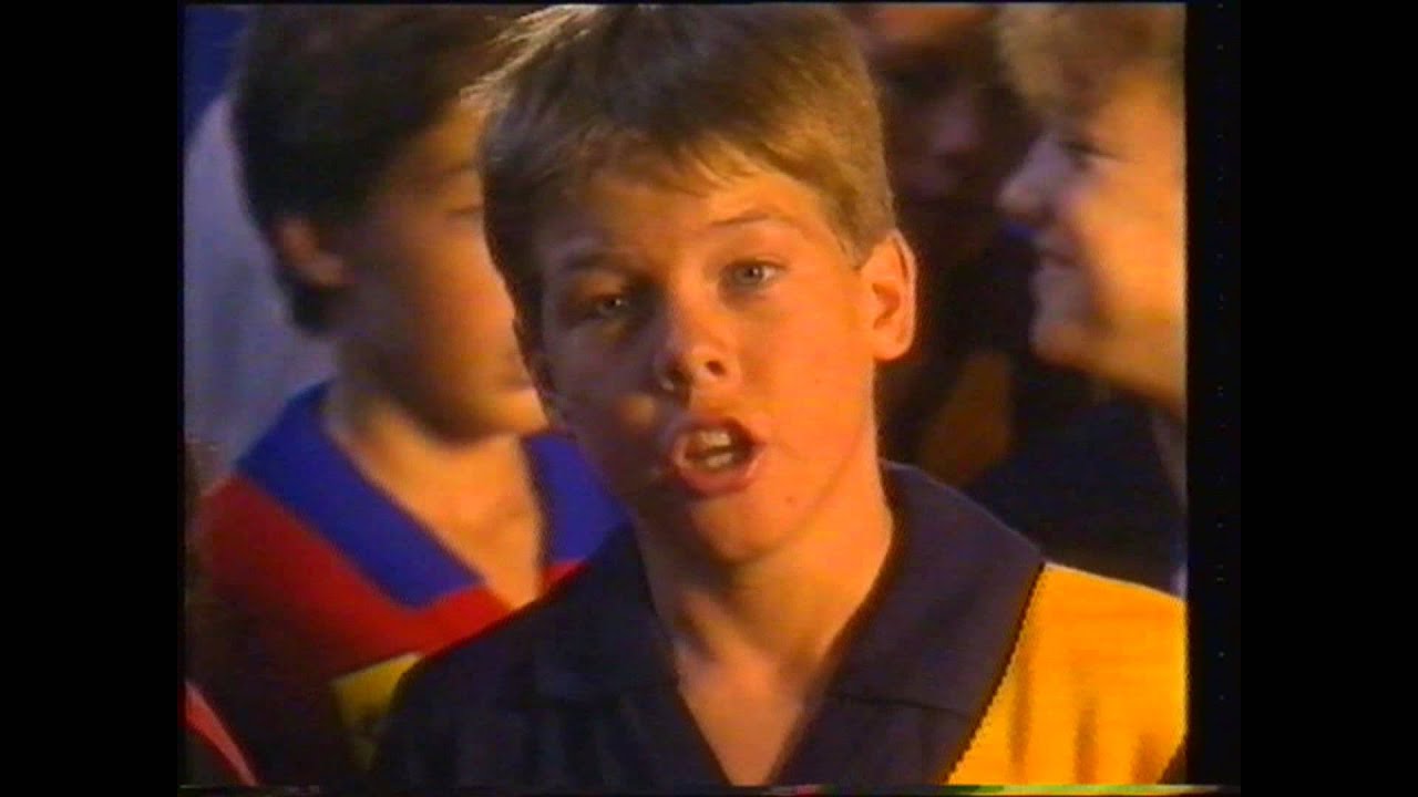 Ben Cousins - WAFL TV AD from 1990 as a 12 year old