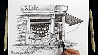Pen & Ink Urban Sketching Series | Drawing A Shop Front In London
