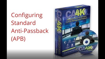 Configuring Standard Anti-Passback