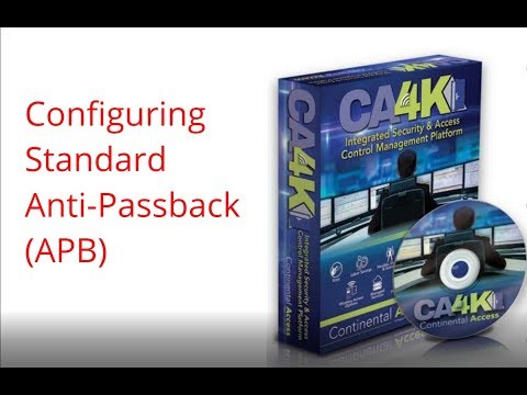Configuring Standard Anti-Passback