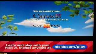 Nick Jr. Franklin and Friends Ending Closing Credits Canada Treehouse TV Nelvana ifw