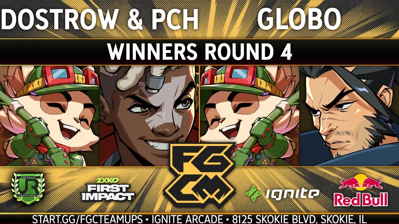 Dostrow & Pch (Teemo, Ekko) vs Globo (Teemo, Yasuo) - FGC Teamups WINNERS ROUND 4 - 2XKO