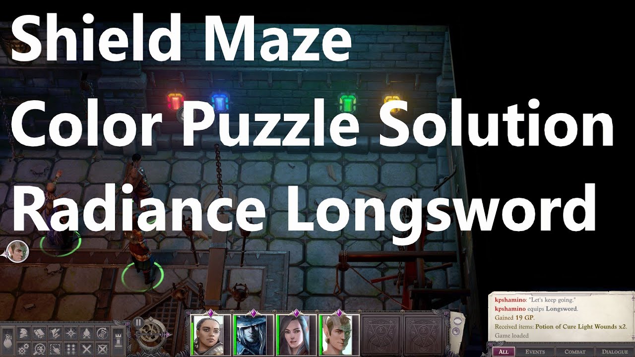 Pathfinder Wrath Of The Righteous Shield Maze Color Puzzle Solution Pathfinder Wrath Of The Righteous Shield Maze Color Puzzle Solution