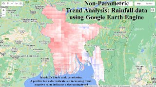 Trend analysis by Mann-Kendall test for precipitation using Google Earth Engine || 15 days training