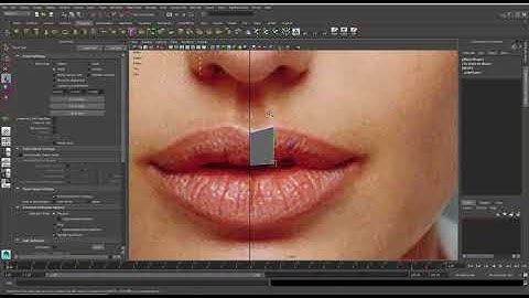 Realistic Game Character Modelling in Maya (adjust image plane / refarence lip modelling) Part 3