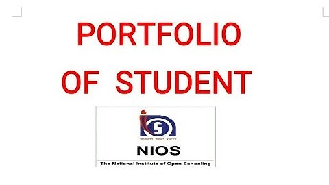 PORTFOLIO of a student in assamese {nios,d.el.ed.}