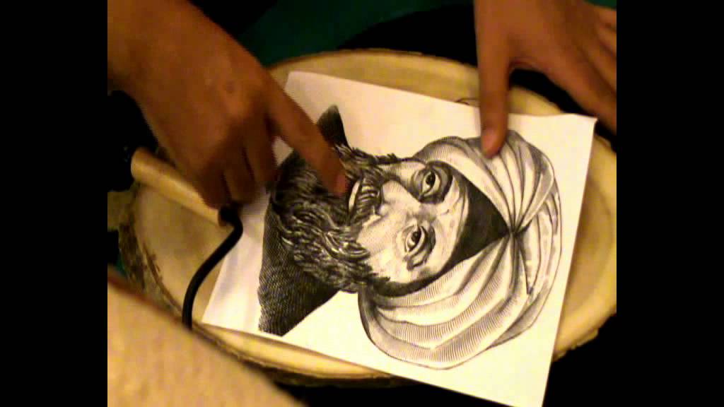 How to draw a Portrait on wood piece YouTube