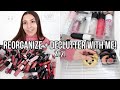 REORGANIZING & CLEANING MY ENTIRE MAKEUP COLLECTION + MINI DECLUTTER 2021 | Jackie Ann