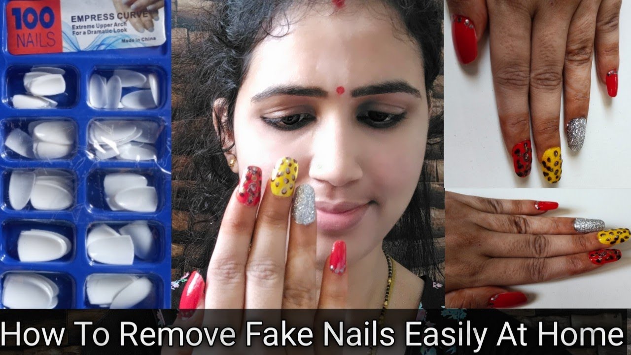 How to remove Artificial Nails at home Very easy and Simple remove