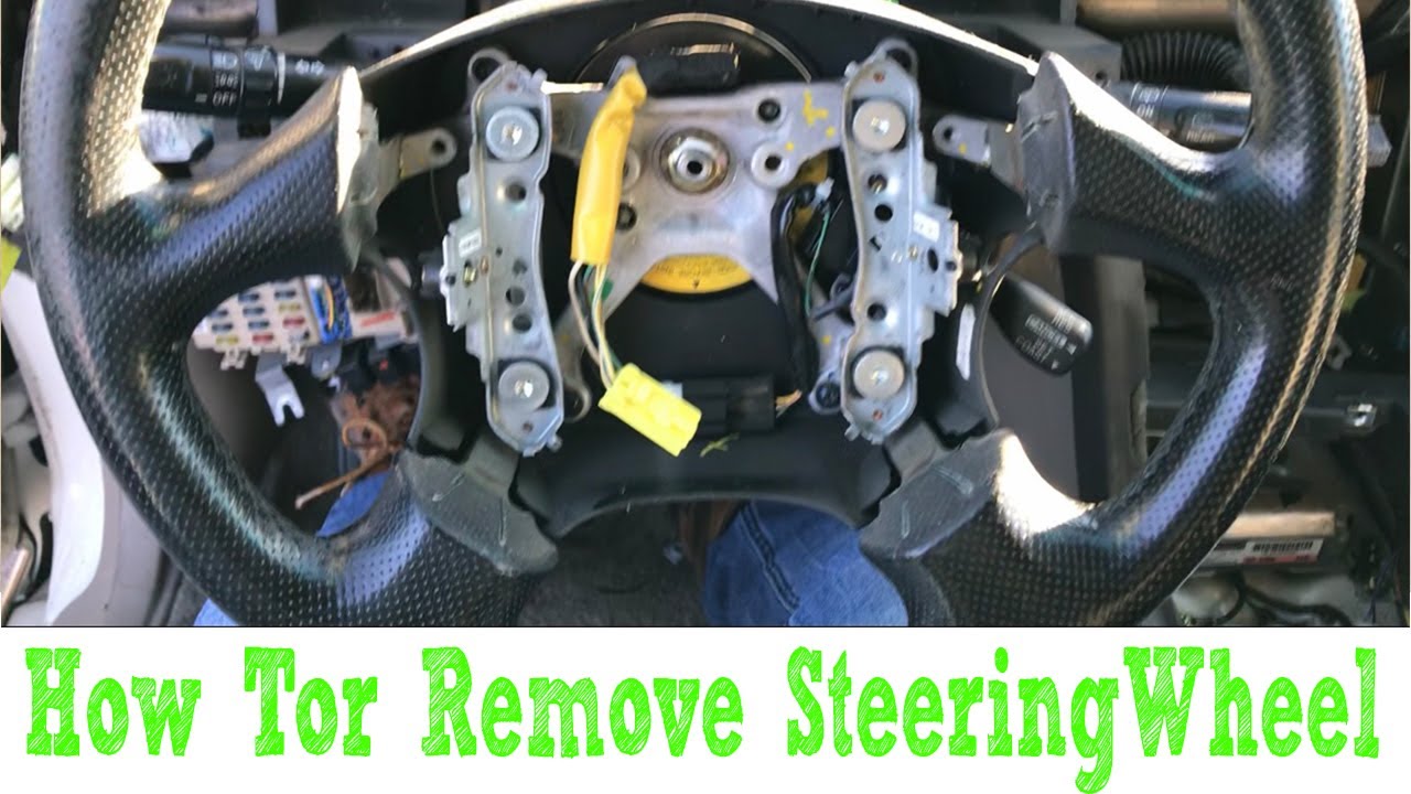 How To Remove Steering Wheel Without Removal Tool! - YouTube