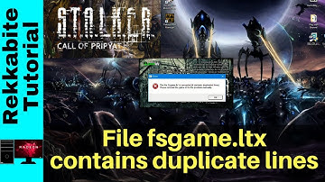 Solved: fsgame.ltx is corrupted...Don