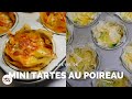 Recette de mini tartes au poireau