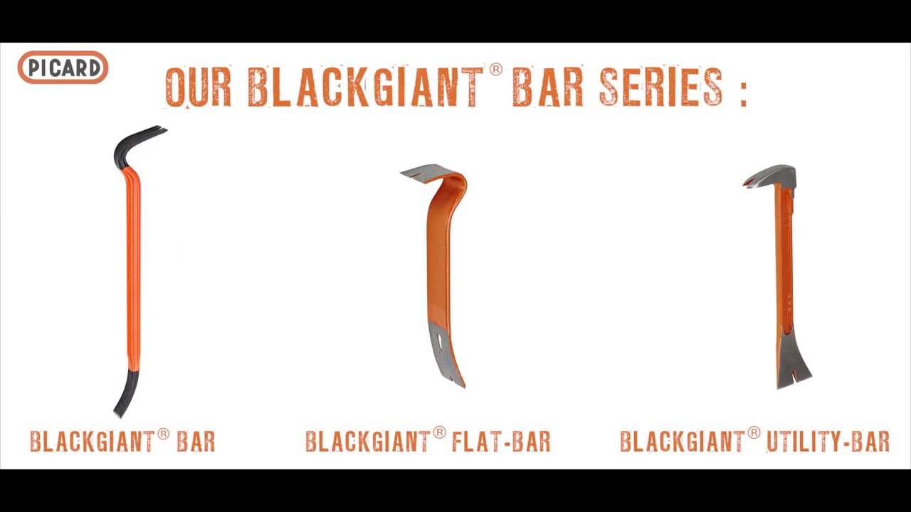 Produktbild von PICARD BlackGiant® Bar Set 3-teilig – Nageleisen 300, 610 & 930 Mm, NEU