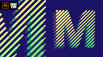 Colorful Halftone Line Effect in Illustrator