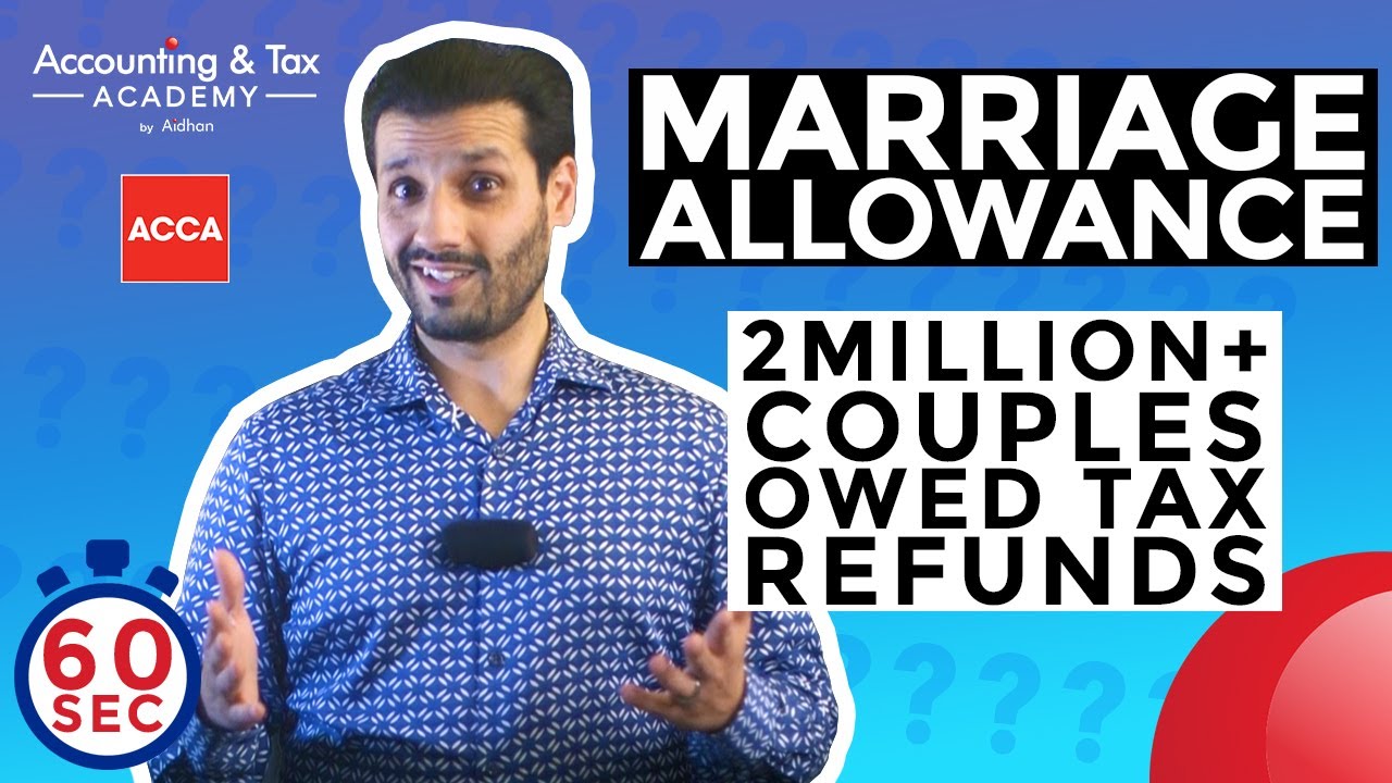 Marriage Tax Allowance In 2020 Get A Tax Refund Of Up To 1 188 YouTube