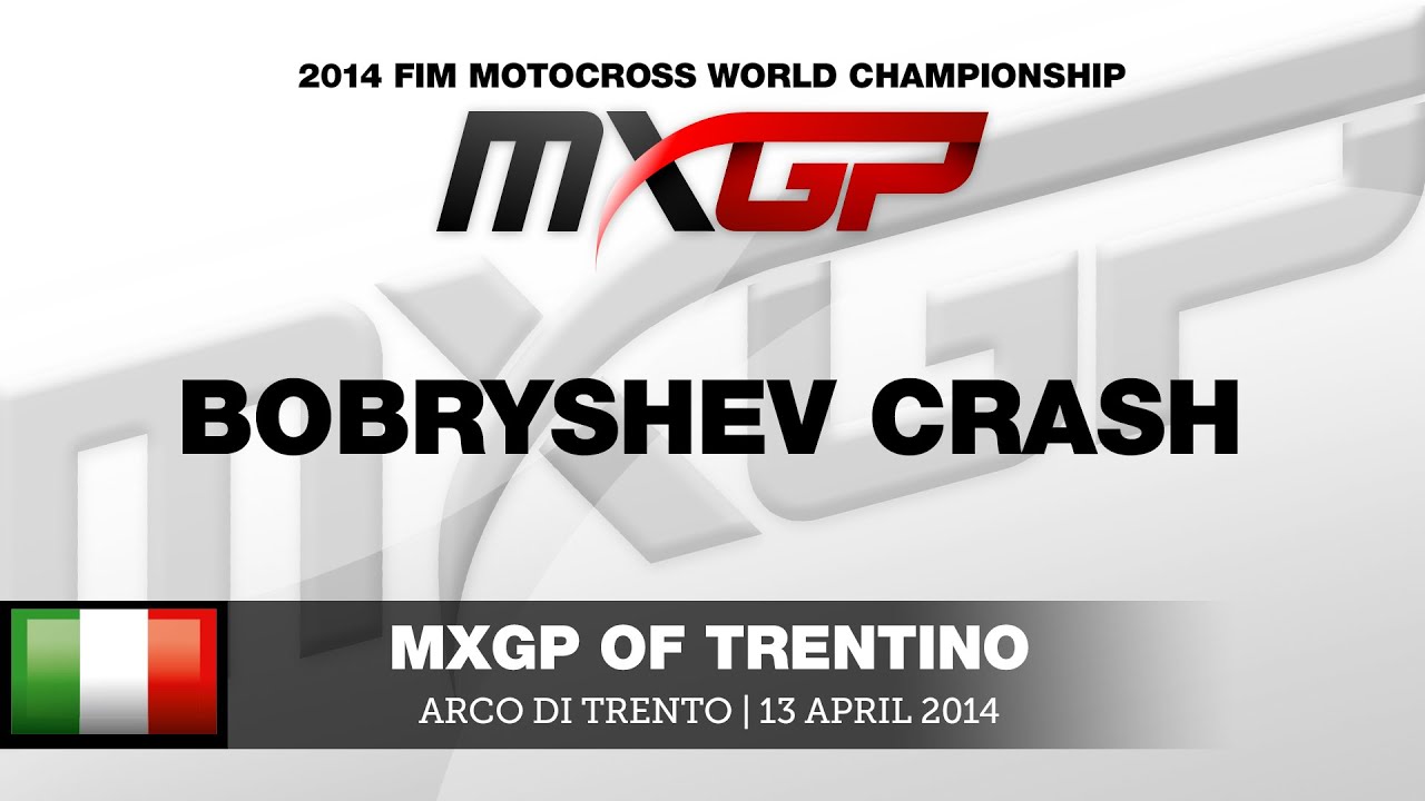 MXGP of Trentino 2014 Evgeny Bobryshev Crash - Motocross