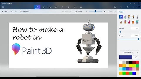 How to make a robot | Paint 3D | Aarav Hazare