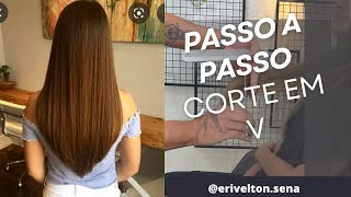 Corte em V 💈💥 #corte #cortedecabelo #narisca