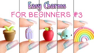 Easy Charms For Beginners #3│5 in 1 Polymer Clay Tutorial