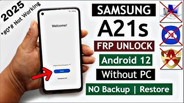 Samsung A21s Frp Bypass Android 12 Without Pc/Without Backup/Restore New Method 2025