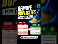Master Excel in 10 Seconds: Remove Duplicates Fast! 📊 #ExcelTips #Productivity