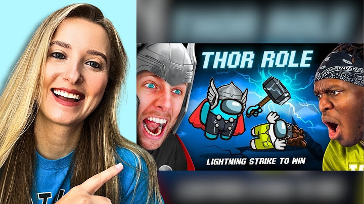 Reaction to SIDEMEN AMONG US THOR ROLE: LIGHTNING STRIKE TO WIN