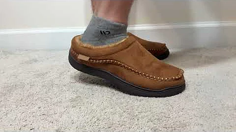Zigzagger Men's Slip On Moccasin Slippers, Indoor Outdoor Warm Fuzzy Comfy House Shoes Review