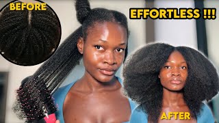 These tips helps me get Effortless blowout | Blowout routine on 4b natural hair | blowout tips