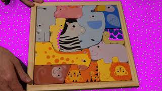 Animal Puzzle Animal Name Learning Fun For Toddlers With Real Teachers  Double The Fun!