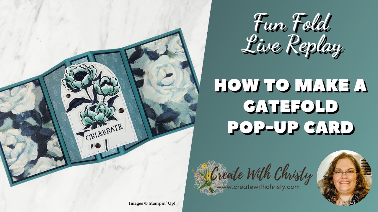 How to Make a Gatefold Pop-Up Card | Gallery Blooms Class Preview - YouTube