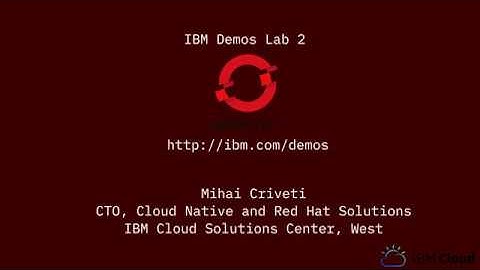 IBM Demos - Red Hat OpenShift on IBM Cloud Lab 2 - Operators, IBM Cloud Integration and Databases