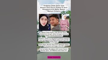 tindakan zeda salim usai ammar zoni pacari dokter #shorts #beritaartis #gosipterkini