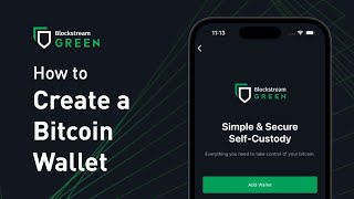 How to create a Bitcoin wallet | Blockstream Green screenshot 2