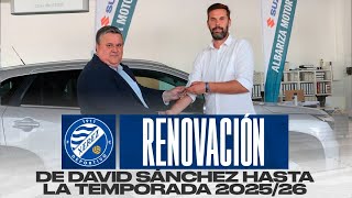Renovación de David Sánchez como entrenador del Xerez Deportivo FC en Suzuki Albariza Motor