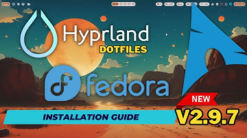 Install Hyprland on FEDORA and ARCH Linux with the ML4W Dotfiles 2.9.7. Fully equipped Hyprland DE.