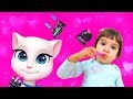 My Talking Angela | Dance & Makeup with Arina together