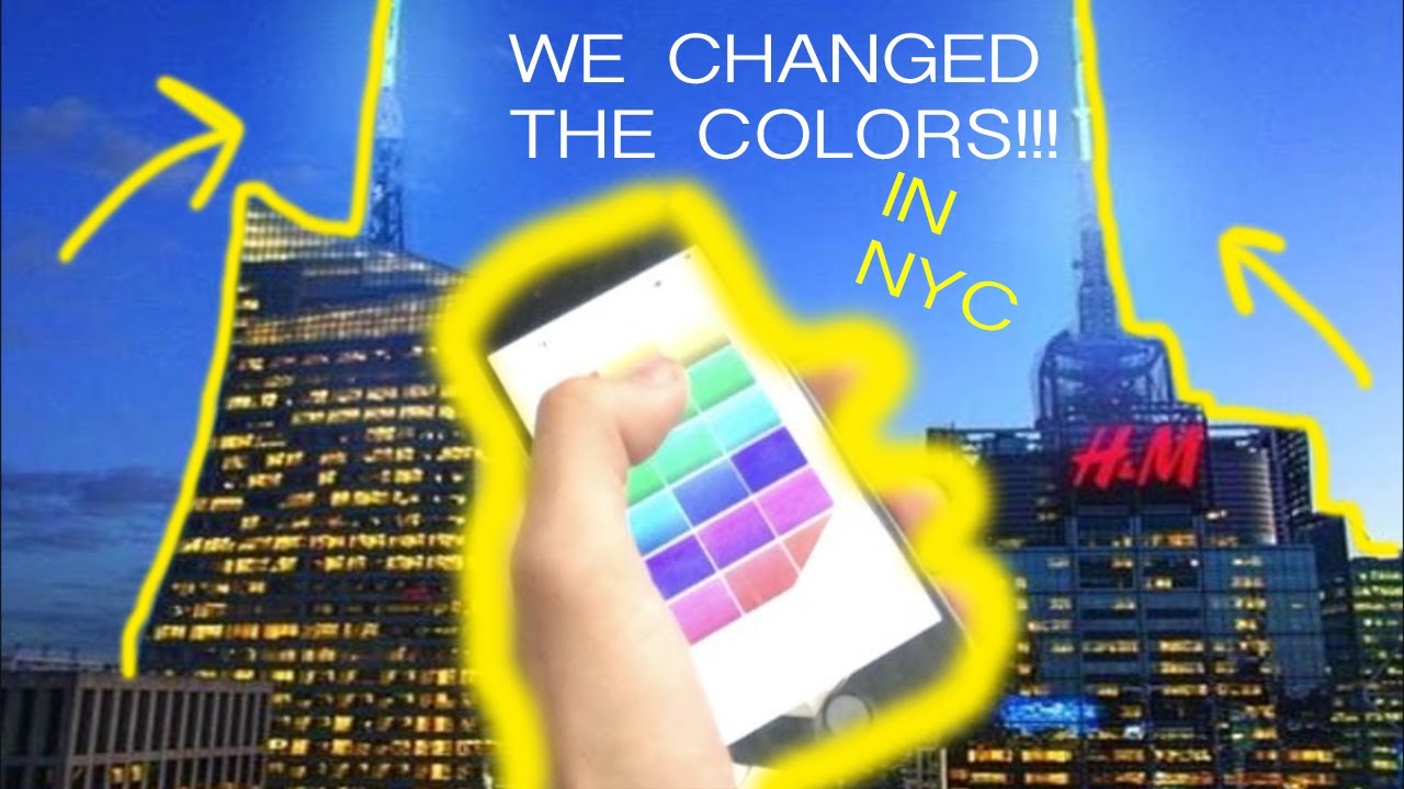 Changing The Color Of The Bank Of America Tower In New York City