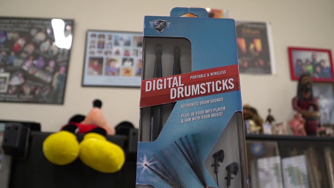 First Act Wireless Digital Drumsticks W/ Earbuds Mp3 Plug in