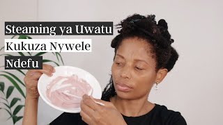 Steaming ya Mbegu za Uwatu kwenye Nywele za High Porosity