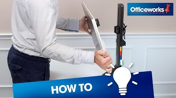 How to Install Kensington Space Saving Monitor Arm