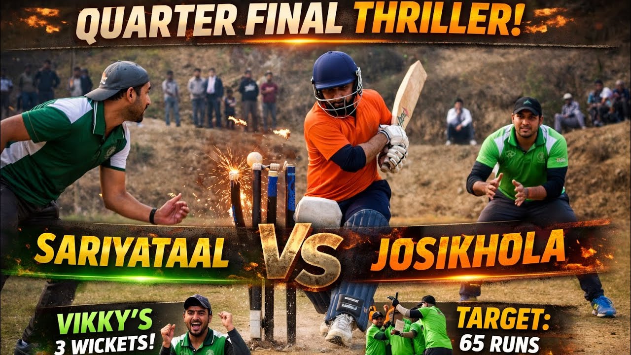 Quarter Final Thriller 🔥 | Sariyataal vs Josikhola | Vikky 3 Wickets | Highlight 