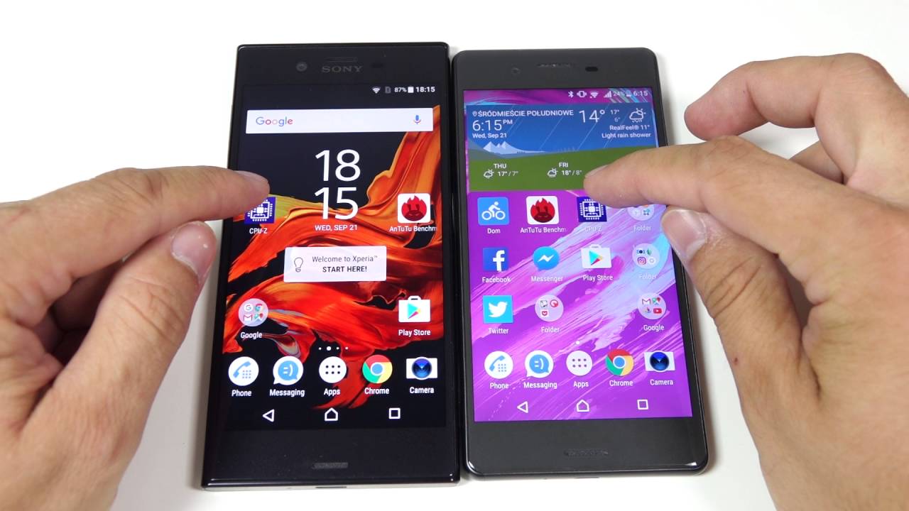 Sony Xperia Xz Versus Sony Xperia X Youtube