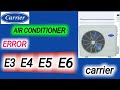 Carrier Split air Conditioner error Codes E3,E4,E5,E6 | How To Fix error in Air Conditioner