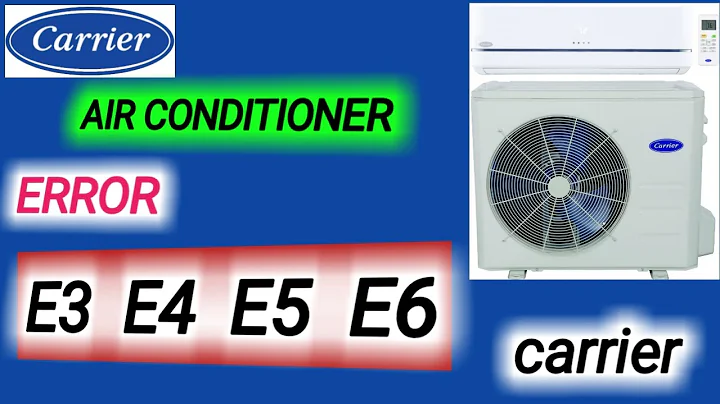 Carrier Split air Conditioner error Codes E3,E4,E5,E6 | How To Fix error in Air Conditioner