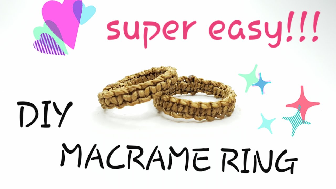 Macrame Ring Tutorial | Easy Diy Ring #MACRAME - YouTube