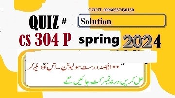 cs 304p quiz 4 solution spring 2024|cs304p quiz 4 solution spring 2024