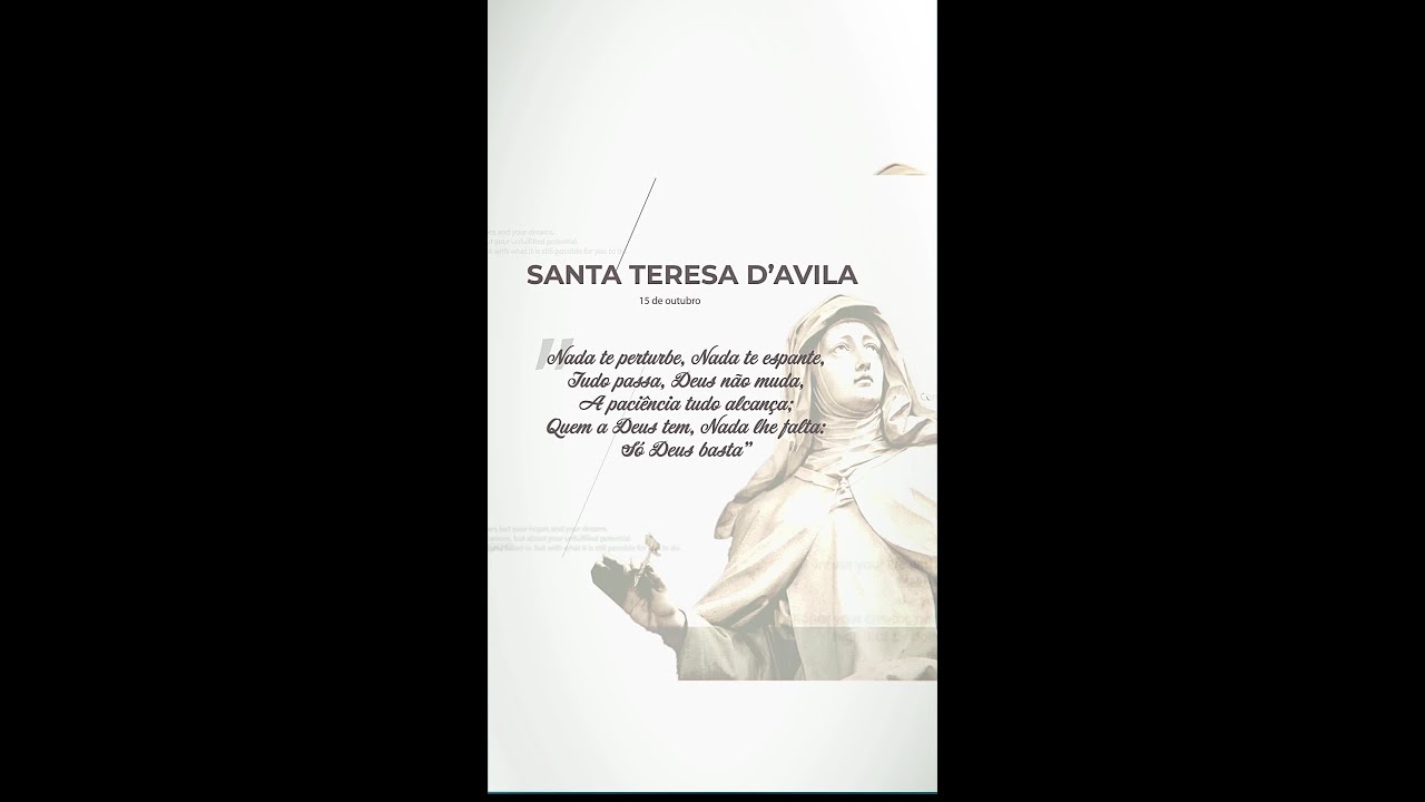 Santa Teresa de Ávila (15 de Outubro) - Agência de Notícias SIGNIS