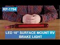 LED 10" Surface Mount RV Brake Light